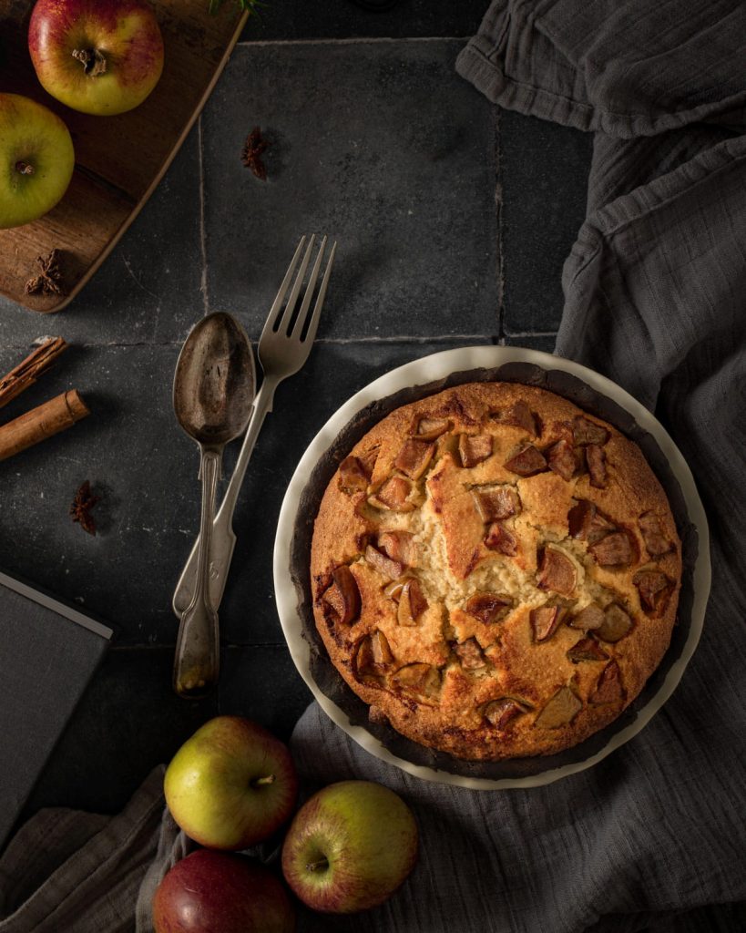 Cinnamon Apple Frangipane Pie - Lou Carruthers Food Photographer
