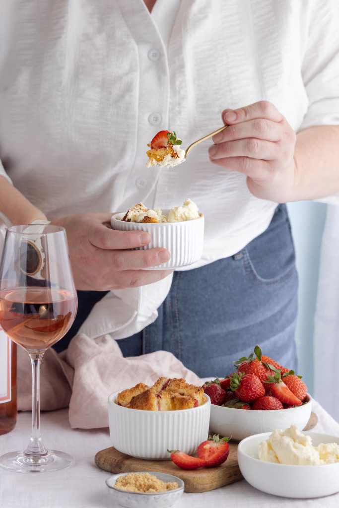 Strawberry Shortcake French Toast - Lou Carruthers Photography - Cotswold Food Photographer