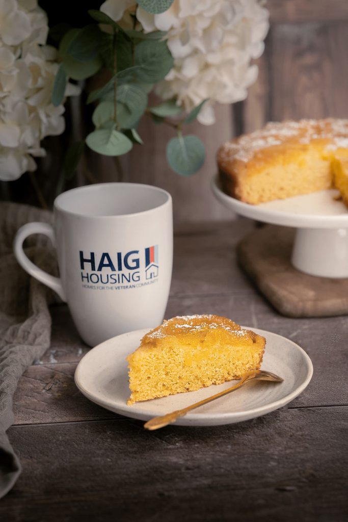 Haig Housing - VE Day 80 Orange Polenta Cake - Lou Carruthers Photography - Cotswold Food Photographer