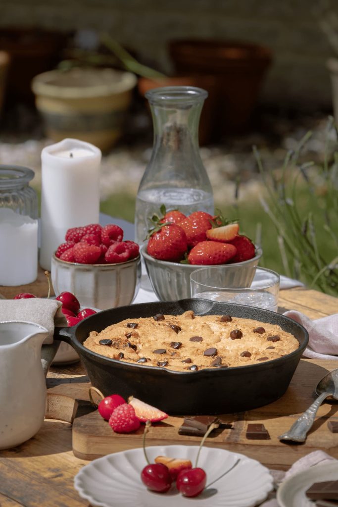 Kenwood UK Chocolate Chip Skillet Cookie - Lou Carruthers Photography - Cotswold Food Photographer
