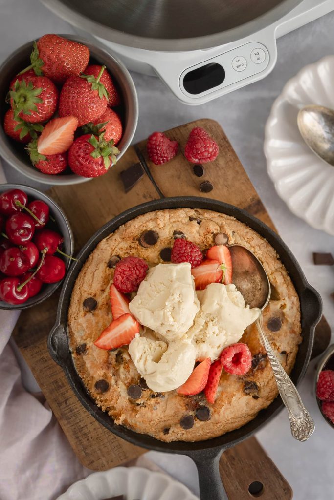 Kenwood UK Chocolate Chip Skillet Cookie - Lou Carruthers Photography - Cotswold Food Photographer
