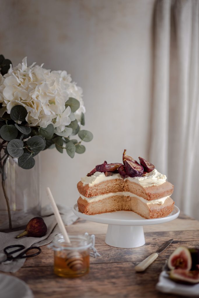 Kenwood UK - Honey & Roasted Fig Cake - Lou Carruthers Photography - Cotswold Food and Drink Photographer